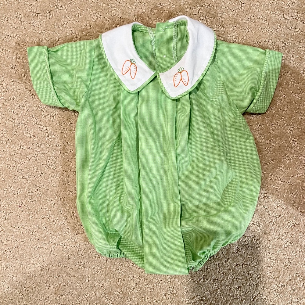 Remember Nguyen Light Green Easter Bubble with Carrot Detailing